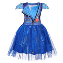4 Kinds Child Girls Descendants Cosplay Costume Cap Sleeve Tutu Dress - AwwwCos