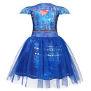 4 Kinds Child Girls Descendants Cosplay Costume Cap Sleeve Tutu Dress - AwwwCos