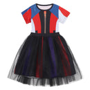 4 Kinds Child Girls Descendants Cosplay Costume Cap Sleeve Tutu Dress - AwwwCos