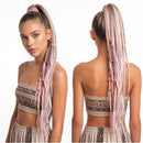 4 Kinds Dreadlock Colored Rope Ponytail Crochet Hair Wig Dreadlock Ponytal