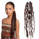 4 Kinds Dreadlock Colored Rope Ponytail Crochet Hair Wig Dreadlock Ponytal