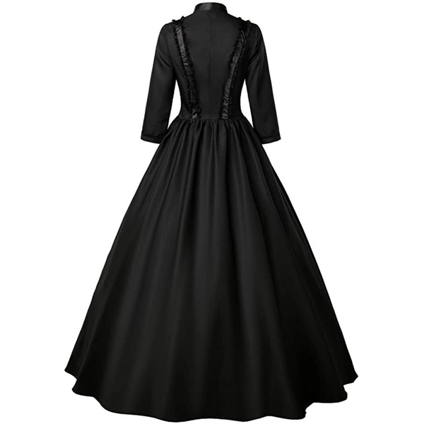 4 Kinds Female Victorian Vintage Goth Lace Maxi Dress Lady Ball Gown - AwwwCos