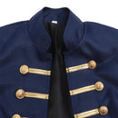 4 Kinds Medieval Pirate Cosplay Costume Court Victorian Parade Gold Trimmed Coat