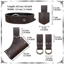 4 Kinds Medieval Viking Cosplay Prop Rivet Decoration Faux Leather Belt - AwwwCos