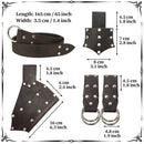 4 Kinds Medieval Viking Cosplay Prop Rivet Decoration Faux Leather Belt - AwwwCos