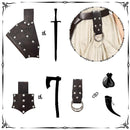 4 Kinds Medieval Viking Cosplay Prop Rivet Decoration Faux Leather Belt - AwwwCos