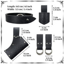 4 Kinds Medieval Viking Cosplay Prop Rivet Decoration Faux Leather Belt - AwwwCos