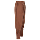 4 Kinds Men Viking Pirate Cosplay Renaissance Medieval Lace Up Tapered Pants