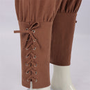 4 Kinds Men Viking Pirate Cosplay Renaissance Medieval Lace Up Tapered Pants
