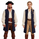 4 Kinds Unisex Pirate Vest Sleeveless Renaissance Robe Medieval Cosplay Costume