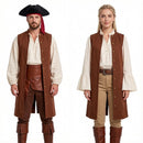 4 Kinds Unisex Pirate Vest Sleeveless Renaissance Robe Medieval Cosplay Costume