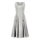 4 Kinds Women Sleeveless Lace Up Underbust Pirate High Low Split Peasant Dress - AwwwCos