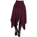 4 Kinds Women Vintage Gothic Steampunk High Low Skirt Drawstring Adjust Waist - AwwwCos