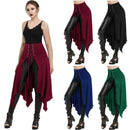 4 Kinds Women Vintage Gothic Steampunk High Low Skirt Drawstring Adjust Waist - AwwwCos