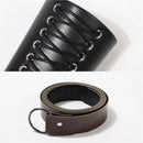 4Pcs Medieval Viking Cosplay Accessories Set Hooded Scarf Belt Wrist Wraps Safety Pins