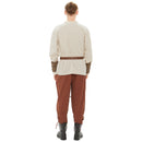 4 Pcs Renaissance Men Viking Pirate Cosplay Costume Shirt Banded Pants Belt
