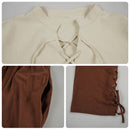 4 Pcs Renaissance Men Viking Pirate Cosplay Costume Shirt Banded Pants Belt