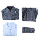 Movie Wicked ShenShen Cosplay Costume Gray Striped Uniform Skirt