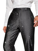 4 kinds Men Sparkly Club Cocktail Party Loose Waist Casual Long Pants - AwwwCos