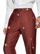 4 kinds Men Sparkly Club Cocktail Party Loose Waist Casual Long Pants - AwwwCos