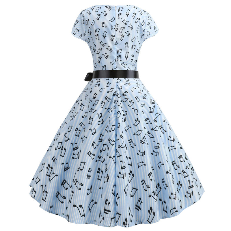 50s 60s Retro Audrey Boatneck Cap Sleeve Vintage Swing Cocktail Party Dress