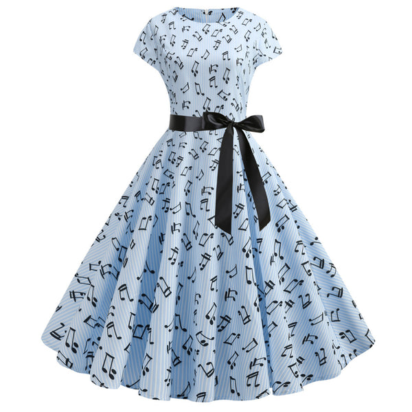 50s 60s Retro Audrey Boatneck Cap Sleeve Vintage Swing Cocktail Party Dress