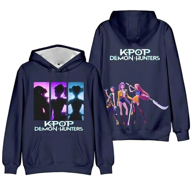 5 Kinds Kid Adult Anime K-Pop Demon Hunters Cosplay Costume Adutumn Hoodies