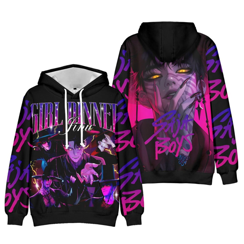 5 Kinds Kid Adult Anime K-Pop Demon Hunters Cosplay Costume Animal Hoodies