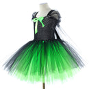 5 Kins Kids Girls Film Wicked Witch Elphaba Cosplay Costume Dress Broom Hat - AwwwCos