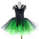 5 Kins Kids Girls Film Wicked Witch Elphaba Cosplay Costume Dress Broom Hat - AwwwCos