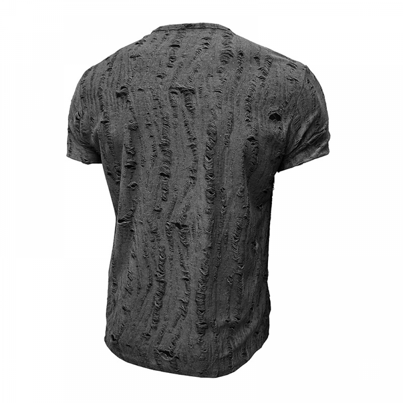 6 Kind Fashion Men Short-sleeved T-shirt Daily Henry Shirt Casual Top - AwwwCos