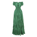 6 Kinds Color Medieval Dress Women Long Dress Cosplay Costume
