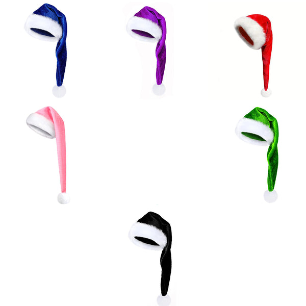 6 Kinds Color Winter Adult Warm Plush Hat Christmas Decoration