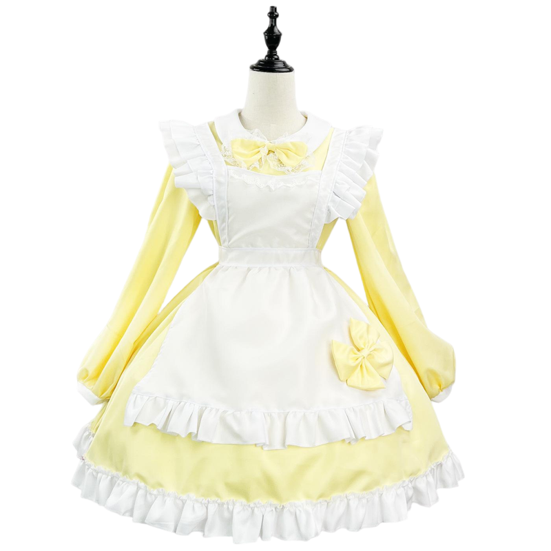 6 Kinds Girls Cute Japanese Style Long Sleeve Maid Cosplay Suit - AwwwCos