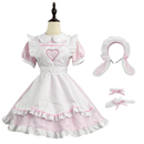 6 Kinds Plus Size Cute Bunny Girl Cosplay Costume Lolita Maid Uniform Dress - AwwwCos