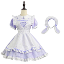 6 Kinds Plus Size Cute Bunny Girl Cosplay Costume Lolita Maid Uniform Dress - AwwwCos