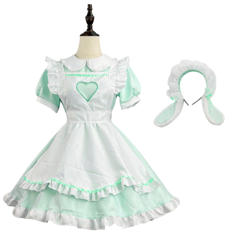 6 Kinds Plus Size Cute Bunny Girl Cosplay Costume Lolita Maid Uniform Dress - AwwwCos