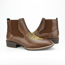 6 Kinds Western Cowboy Cosplay Elastic Shoes  Embroidered Chelsea Boots - AwwwCos