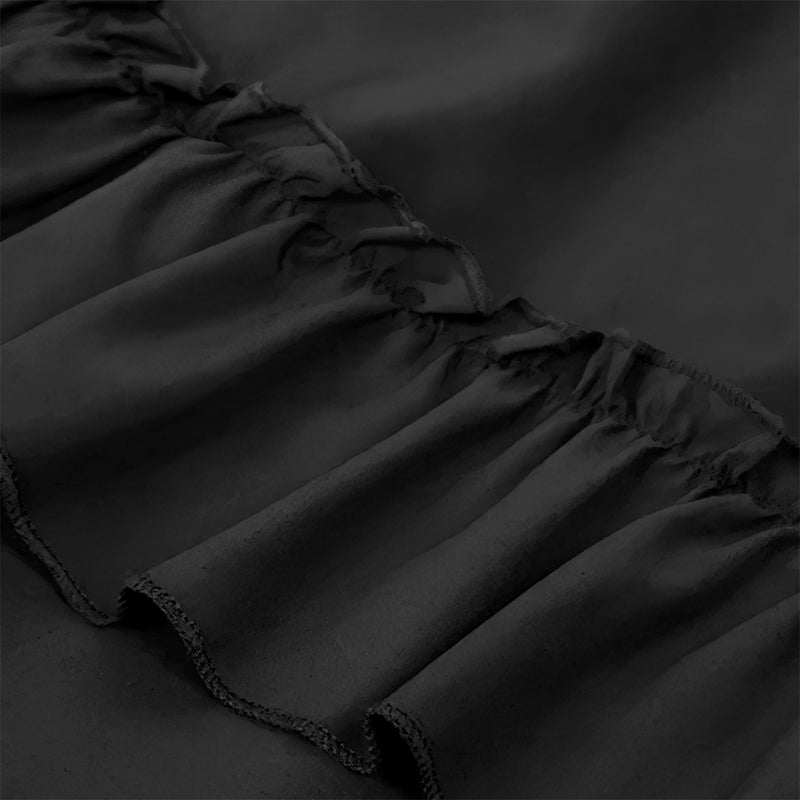 6 Kinds Womens Vintage Gothic Steampunk High Low Drawstring Ruffles Skirt - AwwwCos