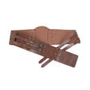 Nordic Viking Embossed Medieval Vintage Waist Seal Knight Wide Belt - AwwwCos