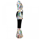 70S Long Sleeve Printed Disco Suit Women Stage Performance Suit - AwwwCos