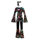7 Kinds 60s 70s Women Hippie Fashion Flared Pants Printed Trousers Turban - AwwwCos
