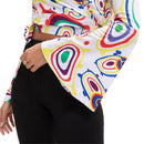 7 Kinds 60s 70s Women Hippie Fashion Flared Pants Printed Trousers Turban - AwwwCos