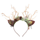 7 Kinds Floral Antler Headpiece Woodland Deer Horns Flower Reindeer Cosplay Headband - AwwwCos