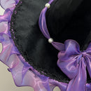 7 Kinds Handmade Witch Big Brim Hat Pointed Wizard Cosplay Gothic Lolita Style Dress Up