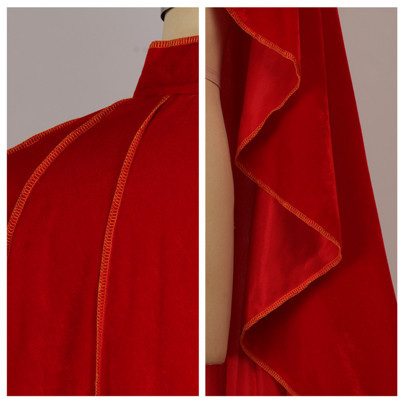 7 Kinds Men Cosplay Velvet Gold Trim Cloak Medieval Court Cape - AwwwCos