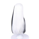 80 cm Adult Girls Monster High Frankie Stein Cosplay Wig White Long Straight Hair