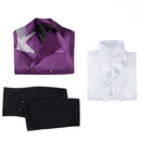80s Musician Purple Prince Cosplay Suit Jacket and Evening Gown Set