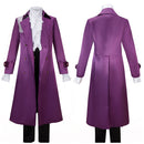 80s Musician Purple Prince Cosplay Suit Jacket and Evening Gown Set