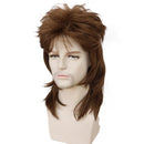 80s Retro Men Brown Hair Halloween Disco Party 14.56 in Wig - AwwwCos